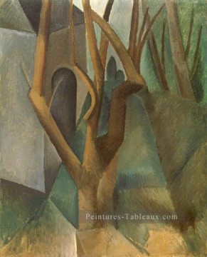 Paysage 2 1908 cubiste Peinture à l'huile